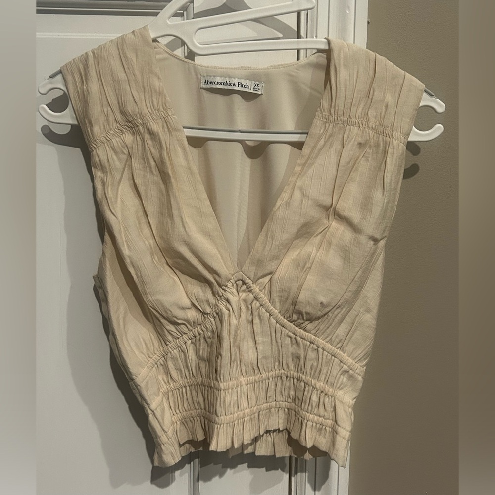 Abercrombie & Fitch Women's Cream Blouse